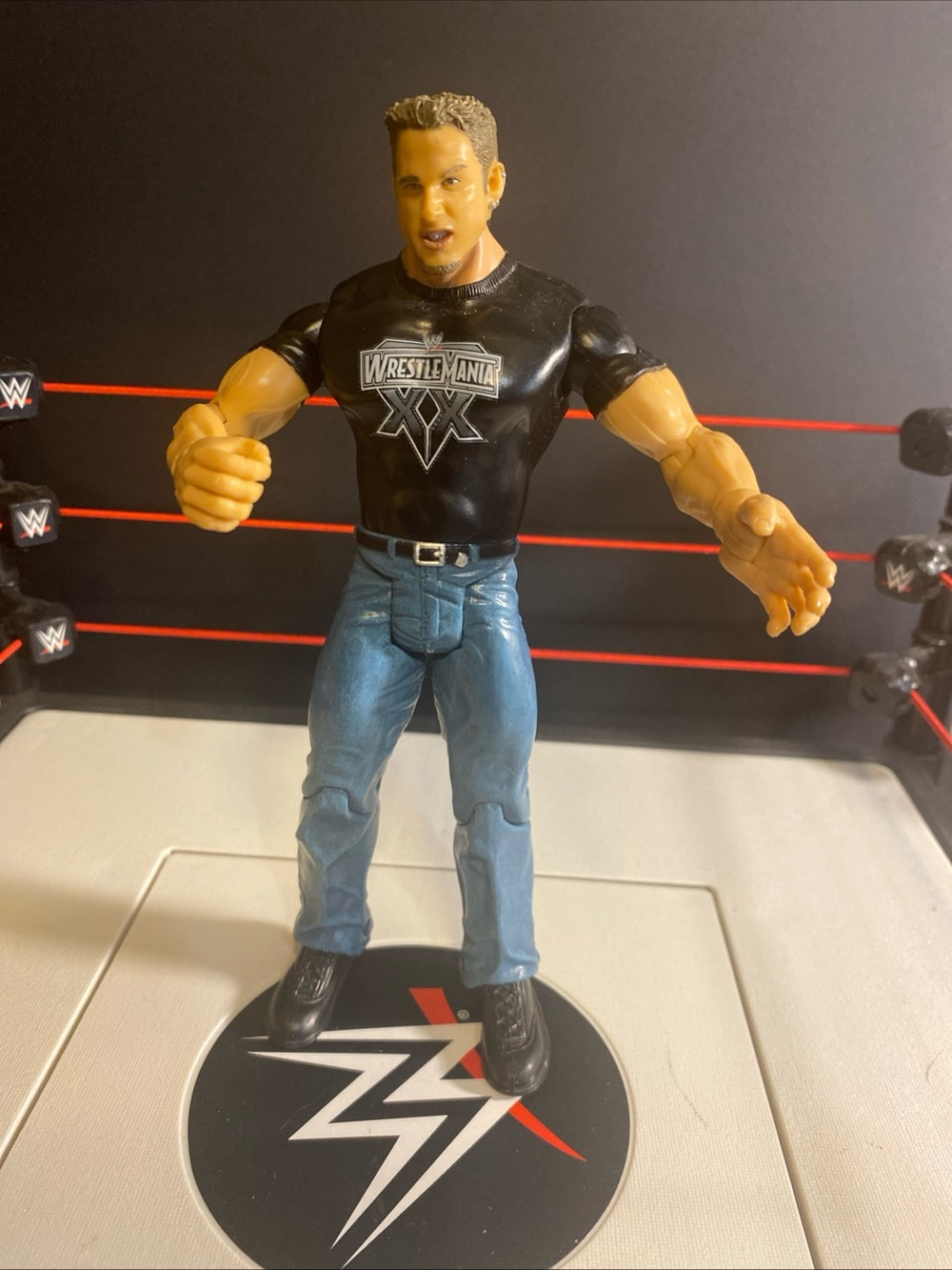 Test WWE 2003 Jakks Pacific Adrenaline Series 7 Wrestling Action Figure